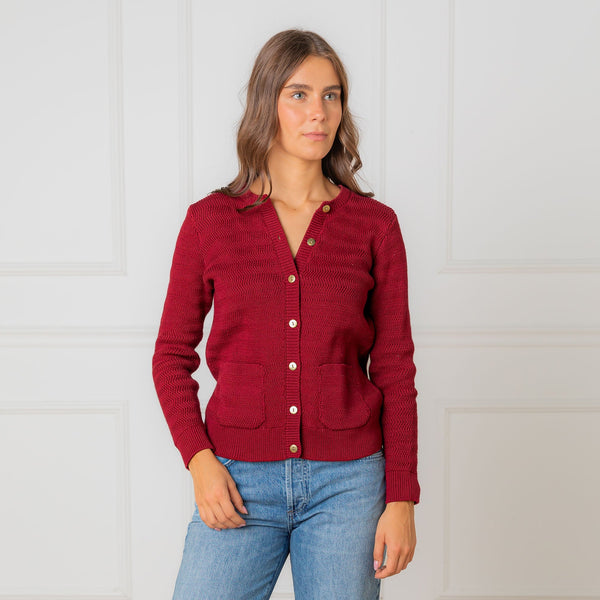 organic-chevron-stitch-cardigan Sophia's StyleSweaters-1